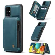 CaseMe Shockproof Samsung Galaxy A51 PU Leather Case Cover Wallet A515 [Teal Green]