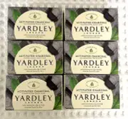 6 Yardley London Activated Charcoal Moisturizing Bath Bar Soap 4.25oz Each New