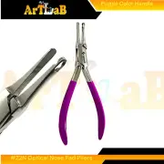 Nose Pad Applicator and Remover Pliers for Eyeglasses (#22N) Purple Handle