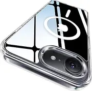 RUNGOS for iPhone SE Case 3/2 (2022/2020), iPhone 8/7 Case MagSafe [Crystal Clear] [Strong Magnetic] [10Ft Drop Tested] Slim Hard Back Shockproof Cover for iPhone SE 2020/2022 Case, iPhone 8/7