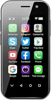 Mini Mobile Phone 4G Smartphone, 3 Inch Smartphone Android 9, Dual SIM, Face Recognition, GPS, OTC,Google Play Unlocked Phone(Black) (3GB+64GB)