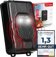 PATTLER® Marten deterrent car with flash light, flexible power supply, 12 V car battery, AA battery or USB, effective marten protection for car, garden, attic, 1 piece