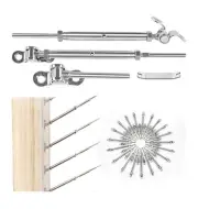 Muzata 20 Pairs 1/8" Cable Railing Hardware Kit Swage Toggle Turnbuckle CK07 NEW
