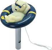 Nurdo Floating Pool Thermometer Cartoon Polar Bear Shape Water Temperature Thermometers with String for Outdoor Indoor Swimming Pools Spas Hot Tubs Fish Ponds