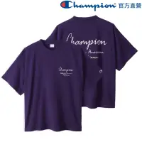 在飛比找momo購物網優惠-【Champion】官方直營-草寫風格短袖Tee-男(紫色)