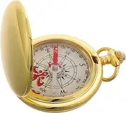 [BIUDECO] Compact Camping Compass Watch Mechanical Vintage Clamshell Design Survival Gear Retro Outdoor Essentials