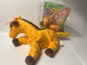TY Beanie Babies: Twigs the Giraffe 1995 with Baby Twigs 1993, both new w/tags