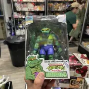 NECA TMNT Teenage Mutant Ninja Turtles Stump Arena Leatherhead Figure USED
