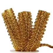 5/8"Gimp Braid Trim metallic gold color 10-yard spool