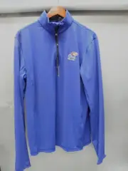 CUTTER & BUCK MEN'S QUARTER-ZIP PULLOVER KANSAS UNIVERSTITY JAYHAWKS LOGO SMALL