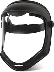 Face Shield Clear Anti-Fog Face Shield Mask Impacts & Temperature Resistant Full Mask Splash-Proof PC ABS for Grinding Cutting Welding