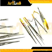Castroviejo Micro Suturing Kit with Forceps, Needle Holders, Scissors (5PK)