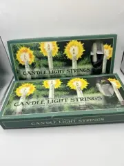 2 Sets Of Xmas Candle Lights NIB Restoration Hardware 1930s Replicas Tested