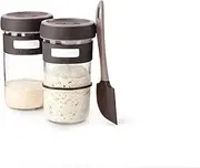 Lékué 3000200SUR Panaire Sourdough Set, Silicone Glass, Light