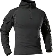 [ANTARCTICA] Mens Long Sleeve Tactical Shirt T-Shirt Men's Military Rapid Assault Army Combat Rapid Assault Slim Fit (