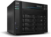 Asustor Lockerstor 10 AS6510T 10 Bay Diskless NAS, Intel Quad Core 2.1 GHz CPU, 8GB RAM DDR4, M.2 NVMe SSD Caching, Network Attached Storage