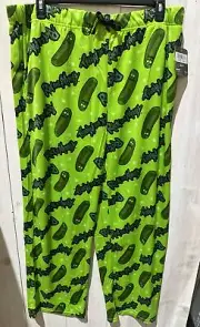 Rick And Morty Lounge Pants Sleepwear Men's PJ'S PICKLE RICK NWT Size Long L