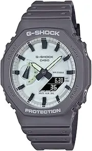 [Casio] G-Shock GA-2100HD-8A 2100 Series Analog Digital Gray Strap Men's Watch, White Dial, 48.5 × 45.4 × 11.8 mm
