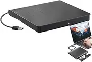 USB Optical Drive External,Disk Reader for Laptop | High-Speed Disc Writer Burner Portable, Slim Disk Reader Duplicator for Home