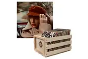 Crosley Record Storage Crate & Taylor Swifts Version Red Vinyl Album Bundle
