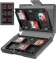 TRANSNOVO Game Card Aufbewahrungsbox für Nintendo Switch 2/Switch/Switch Lite/OLED, Spielkartenhalter mit 24 Steckplätzen, Leichte und Tragbare Spielkartenbox