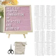 Felt Letter Board,Small Letter Board - Felt Rustic Wooden Frame Billboard 9.84X9.84Inch for Halloween Restaurant Classroom Christmas Event Celebration
