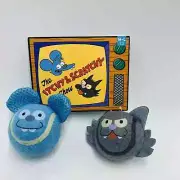 Bark Box M-L Itchy & Scratchy Show Squeaky Tennis Balls The Simpsons New