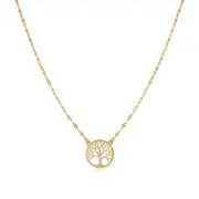 14K Yellow Gold Tree of Life Necklace