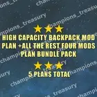 FALLOUT PC HIGH CAPACITY BACKPACK MOD PLAN +ALL THE BEST FOUR MODS PLANS PACK