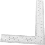OSALADI Metal Woodworking Square Ruler Right Angle l Frame Ruler for Drafting Metric Scale