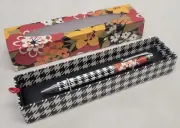 Vera Bradley Ball Point Twist Pen Bittersweet Pattern Blk Ink NEW FREE SHIPPING