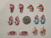 12 Pcs Lot acrylic Flatback Cabochon Hair Bow Center Supplies