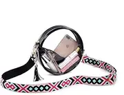 Clear Bag Stadium Approved, Clear Sling Bag for Women Concerts Sports Travelling Hiking Running with Adjustable Strap