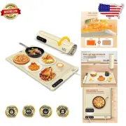 Electric Food Warming Tray - Roll-Up Silicone Design with Auto Shut-Off Function