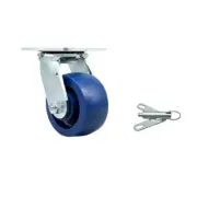 4 Inch SS Solid Poly Swivel Caster with Ball Bearing and Swivel Lock SCC
