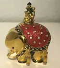 ESTEE LAUDER 2005 SOLID PERFUME BEJEWELED ELEPHANT - RARE - 1974 - 2" X 2"