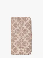 spade flower coated canvas iphone 12 mini magnetic wrap folio case