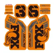 2022 FOX 36 AM FACTORY Fork Sticker MTB Bike Custom Name Decal orange black