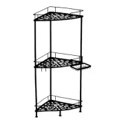 Cutefafa Corner Shower Caddy Standing 3 Tier Shower Shelf Organizer for Bathroom