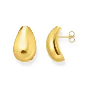 Thomas Sabo Gold Plated Sterling Silver Essential Drop Shape Stud Earrings