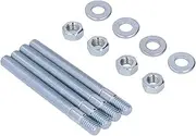 Zerodis Steel Carburetor Stud Set with Spacers, 3.5in 5/16in Threads, for HolleyCarterRochester