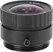 Camera Lens, 2.5mm 3MP CS Mount Lens, Wide Angle CCTV Aluminum Alloy for Home Security Cameras