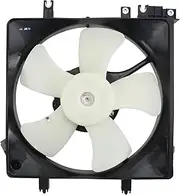 TRQ Radiator Cooling Fan w/Motor & Shroud Compatible with 01-04 Subaru Outback 3.0L