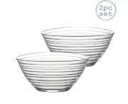 LAV LAV Derin Glass Salad Bowls - 23cm - Pack of 2