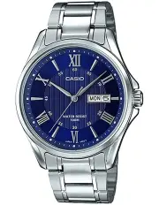[Casio] Stainless Steel Watch in Silver/Blue