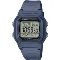 在飛比找PChome24h購物優惠-【CASIO 卡西歐】復古潮流方形數位腕錶/藍(W-800H