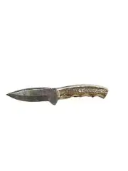 Circle SH Cutlery Horn Handle with Damascus Blade 7.5" - GH25