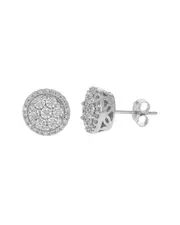 Amairah Silver 0.40 ct. tw. Lab-Grown Diamond Earrings