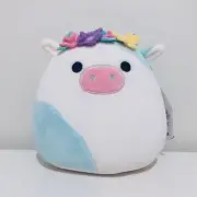 Squishmallows Belana the Cow with Flower Crown 7” Plush Genuine Kellytoy BNWT