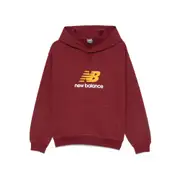 [New Balance] New Balance Logo-print Hoodie XS RED